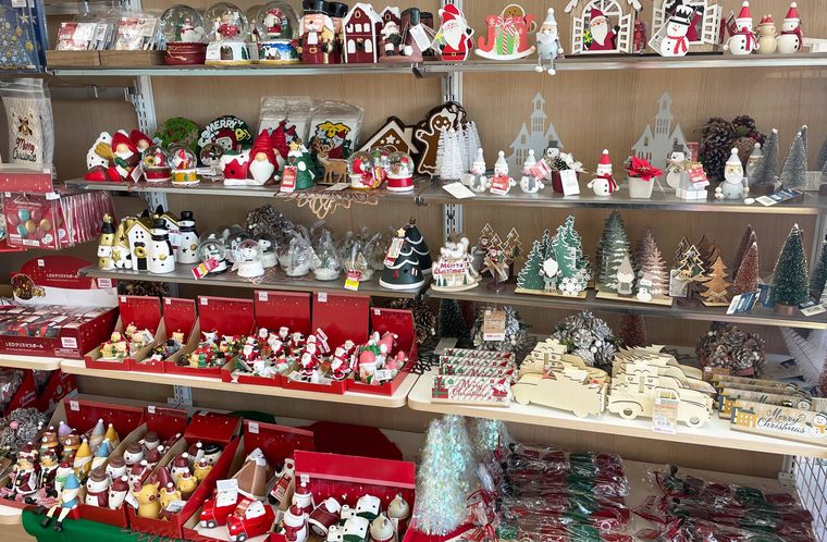 ダイソーのクリスマスコーナー