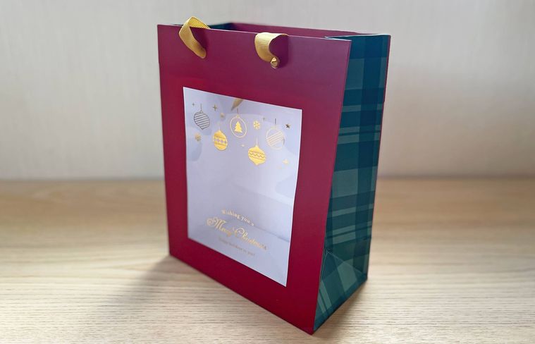 ダイソーの 窓付き紙袋