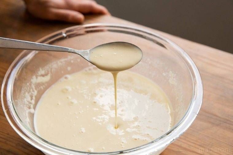 ボウルに入ったチヂミ生地