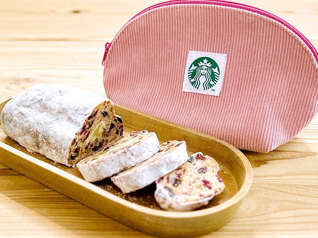 スタバの冬限定シュトーレンが買い2025年はピンクのポーチ付きでプレゼントにも最高サムネイル