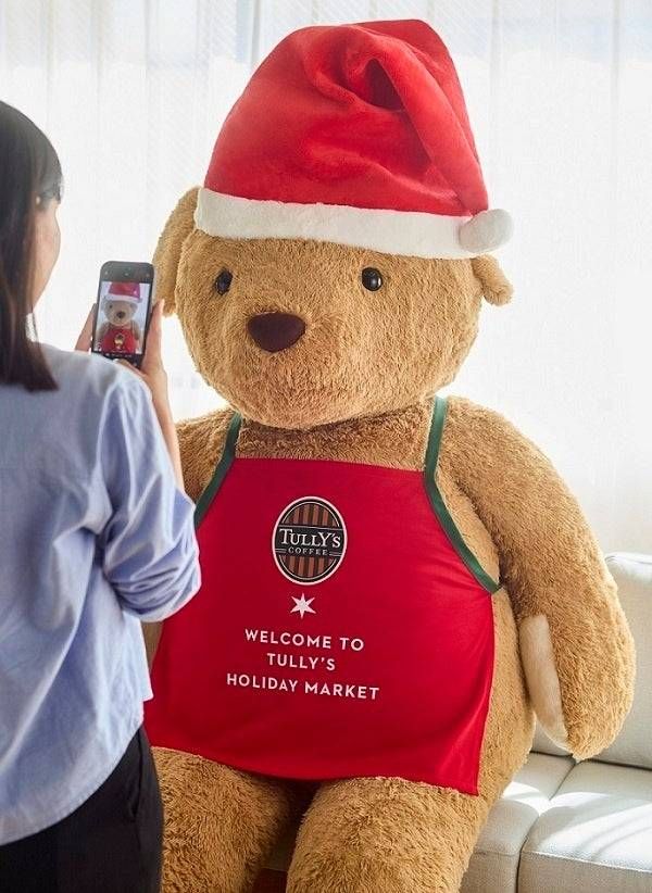 巨大サンタベアフルが一部店舗に登場