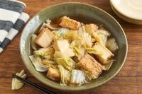 しょうが香る 厚揚げと白菜の煮浸し