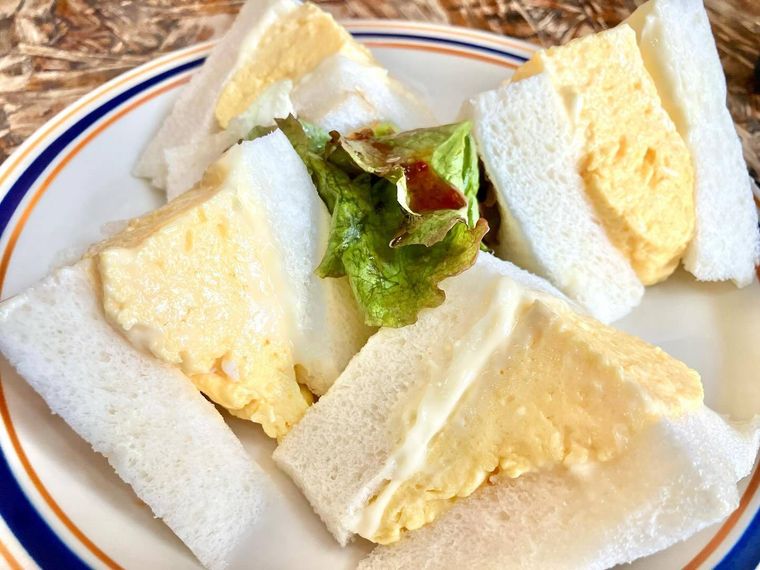 喫茶 緑のオムレツサンドセット