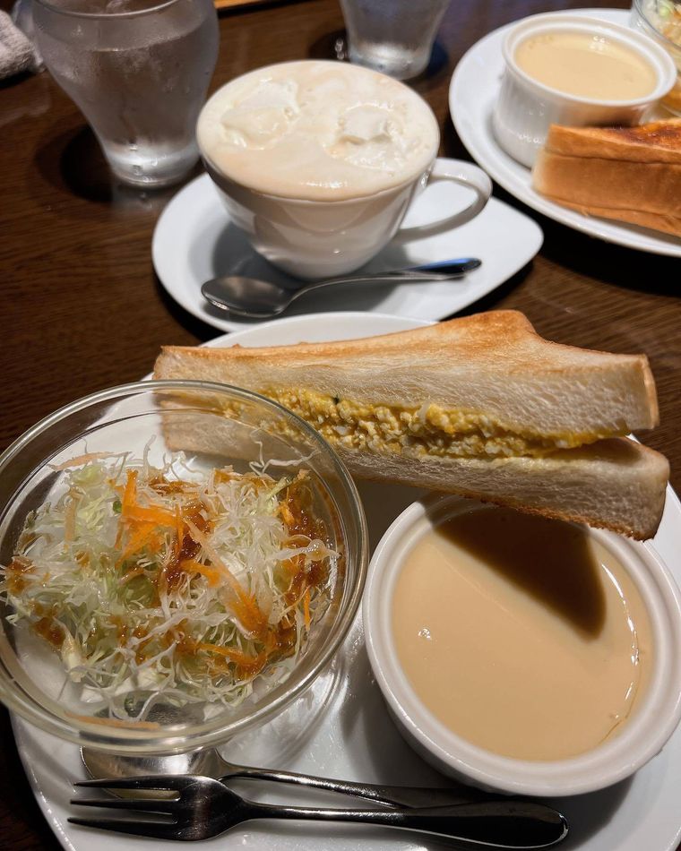 ヌーヴォーカフェのモーニングメニュー