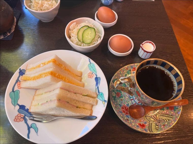 豆や 珈楽のモーニングメニュー