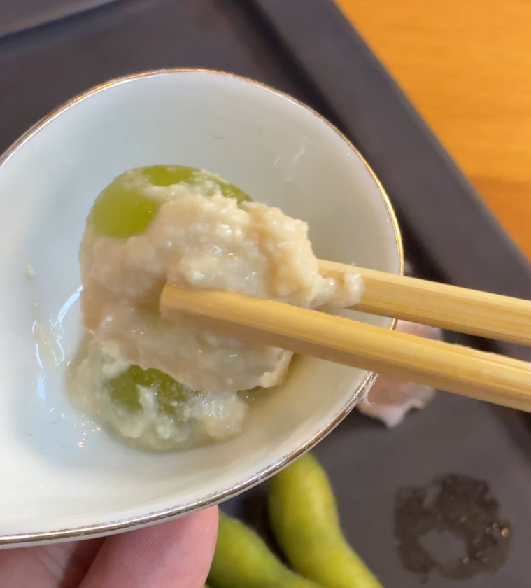 酒粕を使ったマスカットの白和え