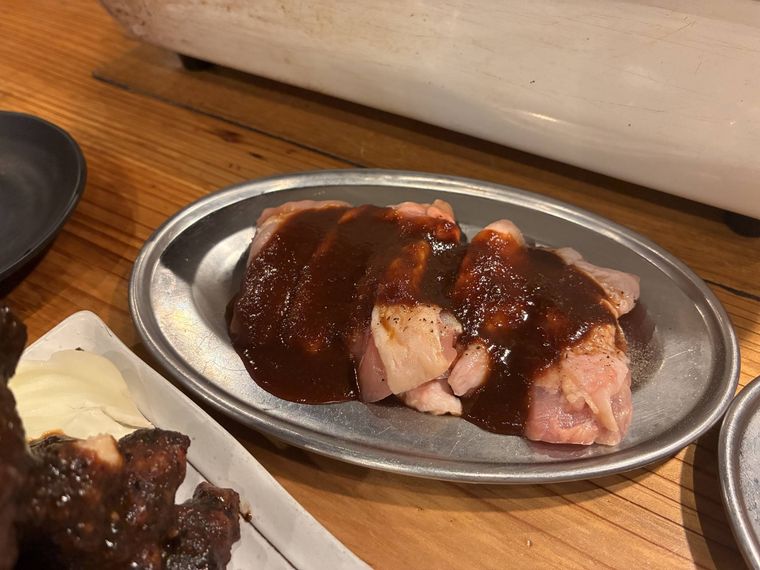 親鳥の鶏焼き肉