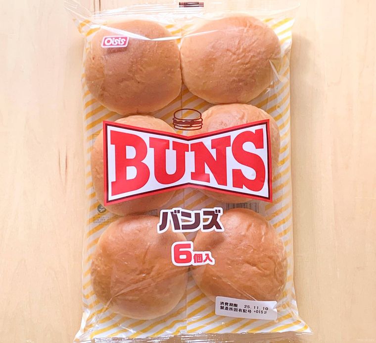 業務スーパーのバンズ6個入のパッケージ