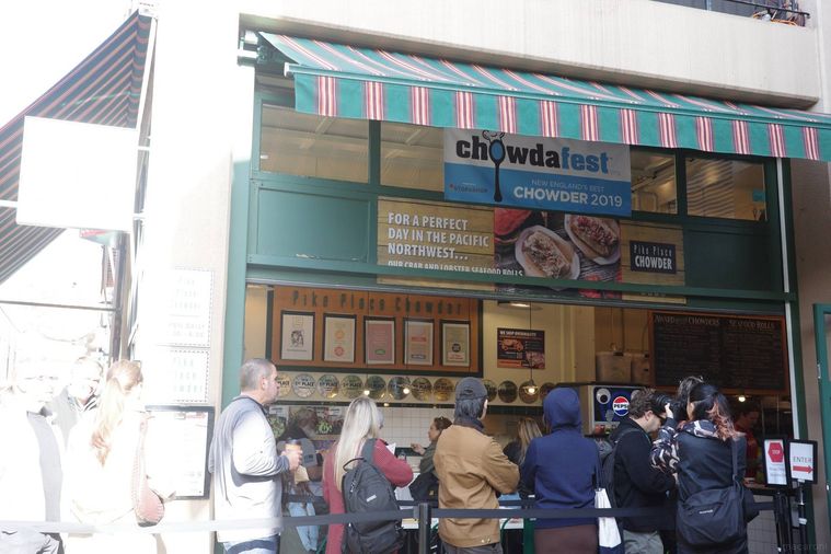 クラムチャウダーの店