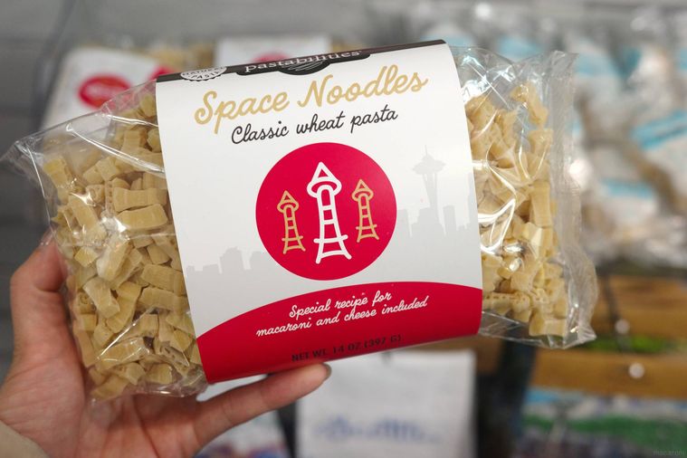 スペースニードル型のパスタ