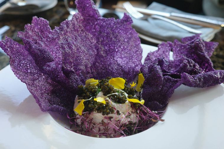 紫の料理