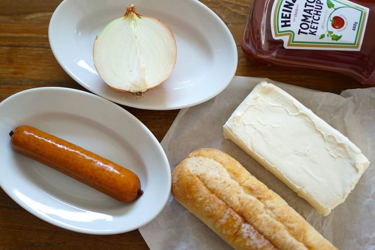 ホットドッグの材料