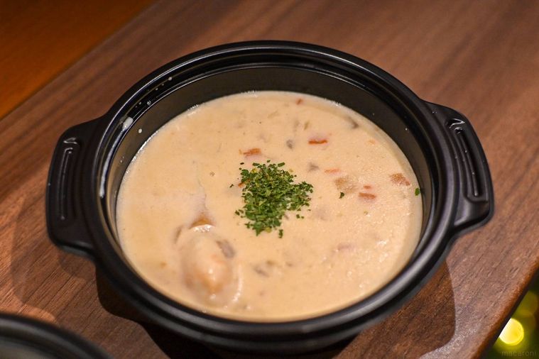 クラブチャウダーのアップ