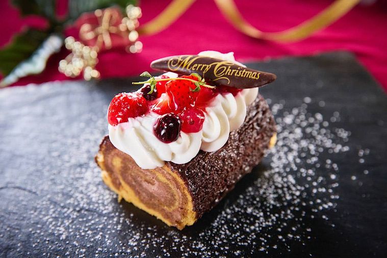 ブッシュドノエルのアップ