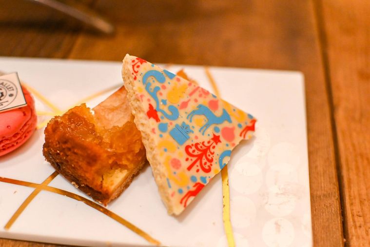 パフチョコレートのアップ