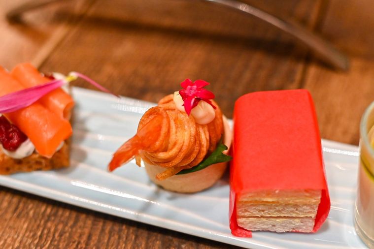 小エビのフリットのアップ