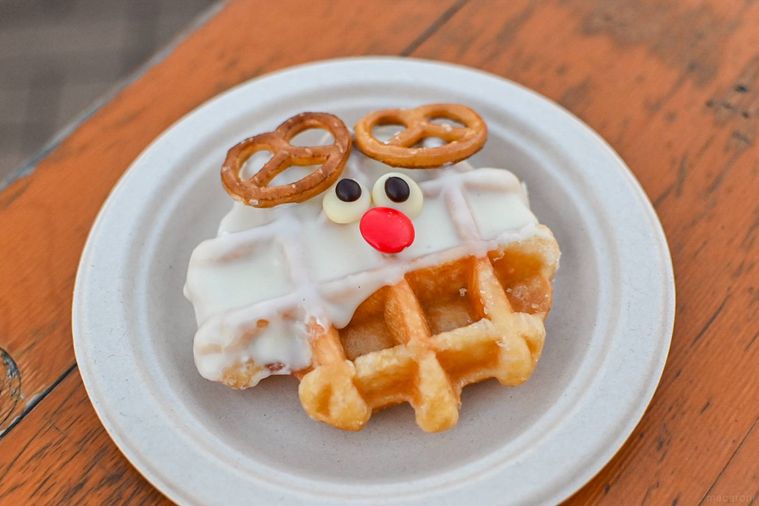 ワッフルのアップ