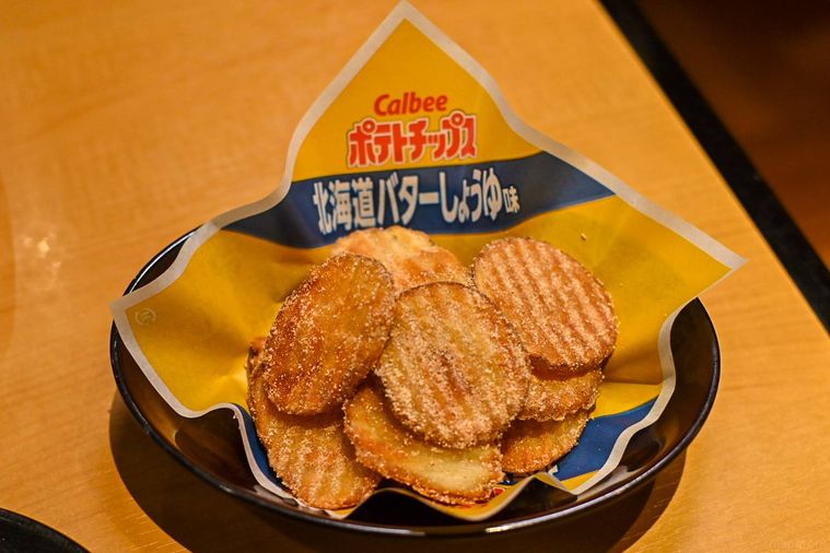 ポテトチップスのアップ