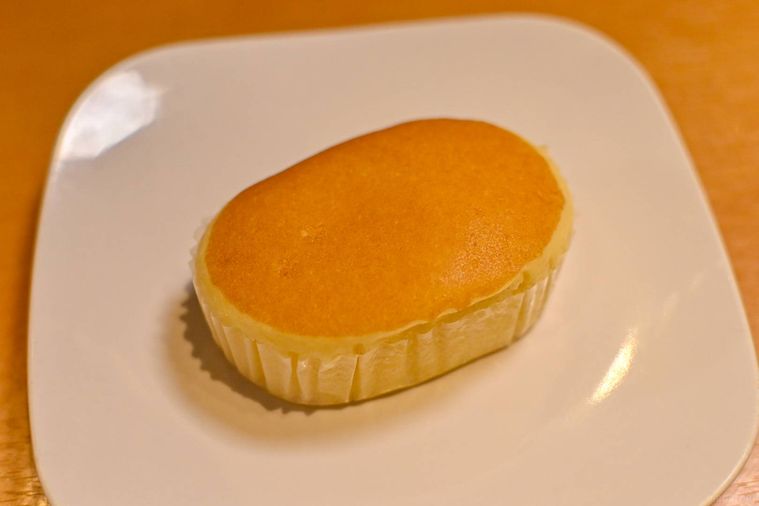 チーズケーキのアップ