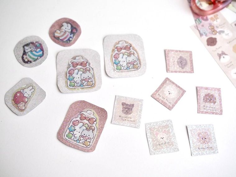 手作りのキラキラシール