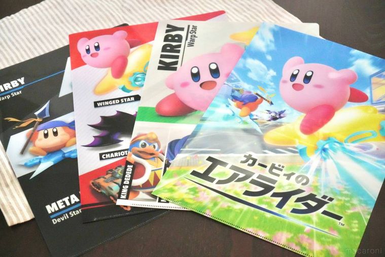 カービィのエアライダーデザインのオリジナルクリアファイル