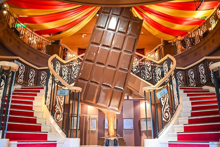 チョコレートの展示物