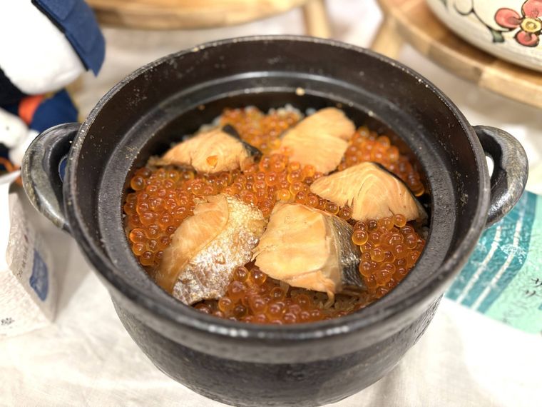 土鍋で炊いたはらこ飯