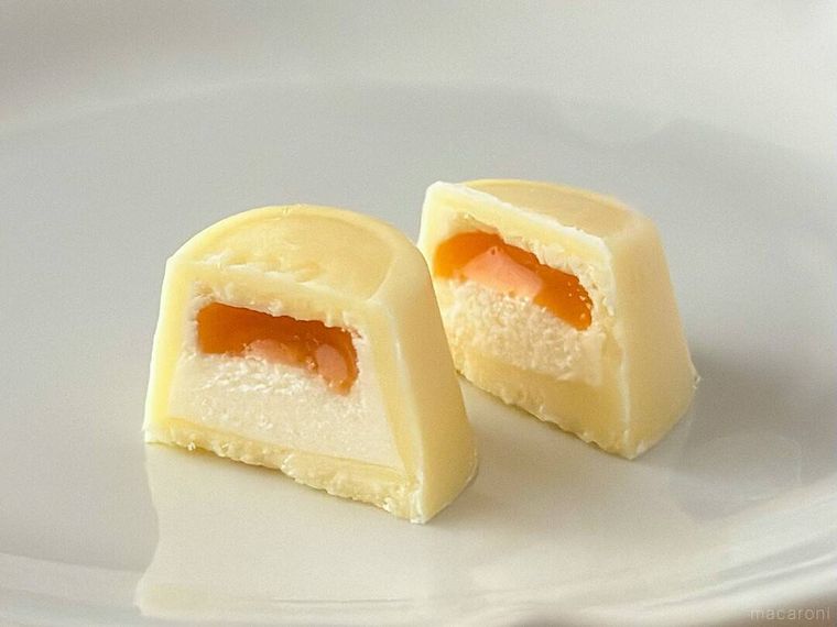 プレミアムルックミルキー味パウチの断面