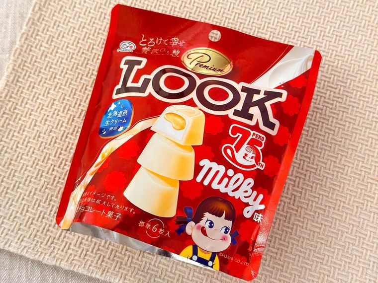 40gプレミアムルックミルキー味パウチのパッケージ