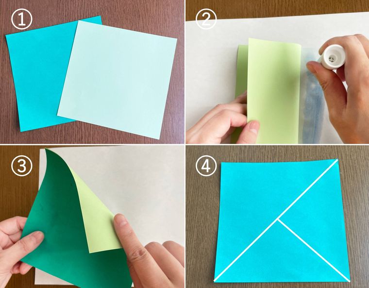 折り紙門松の作り方をコラージュで解説