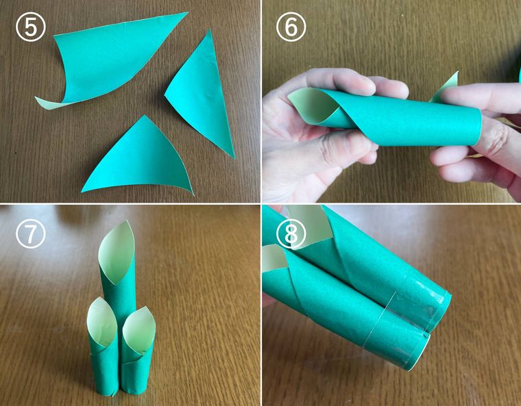 折り紙門松の作り方をコラージュで解説