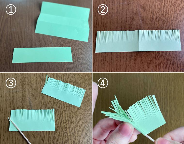 松の作り方をコラージュで解説