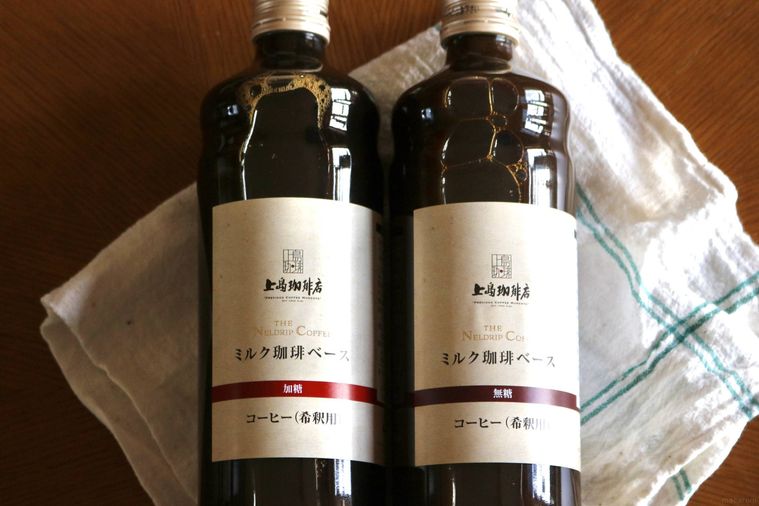 上島珈琲店 ミルク珈琲ベース無糖・加糖600ml