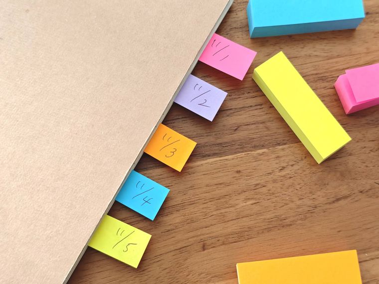 ふせんを使っている様子