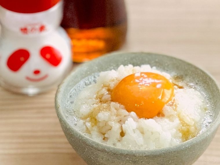 卵かけごはんと味の素とごま油