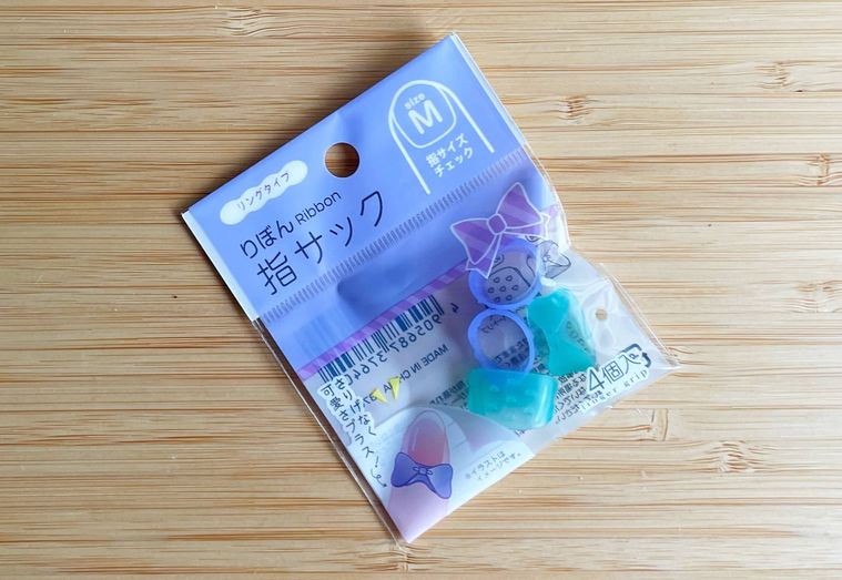 セリアのりぼん指サック