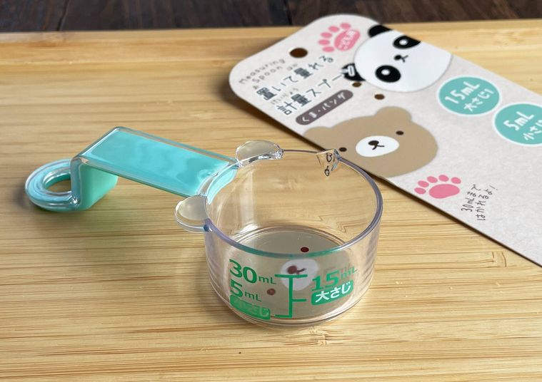 セリアの置いて量れる計量スプーン