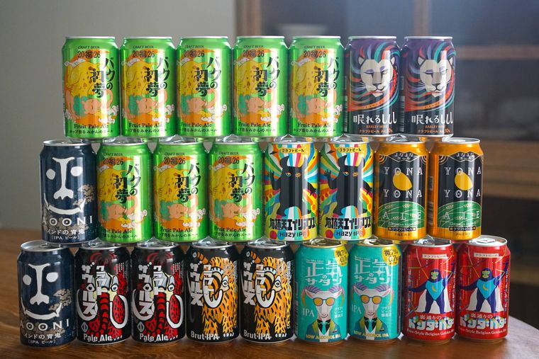 クラフトビールの缶