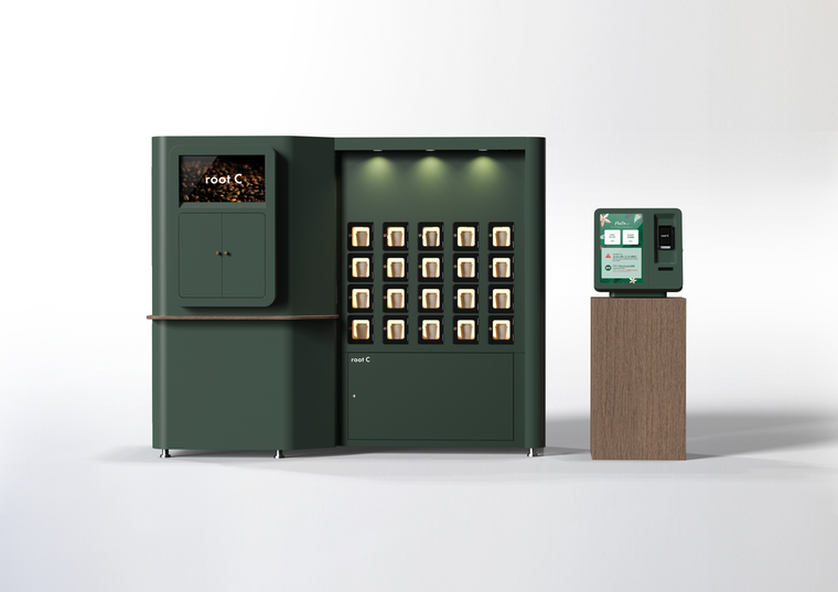 スターバックス コーヒー JR新横浜駅 新幹線下りホーム11号店に導入されるスマートコーヒースタンドroot C