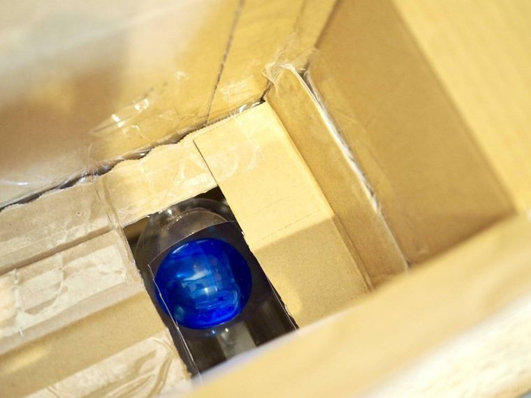 仕切りを取り付けたところ