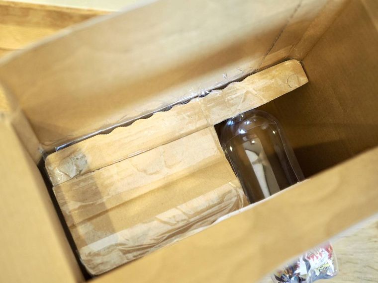 仕切りを取り付けたところ