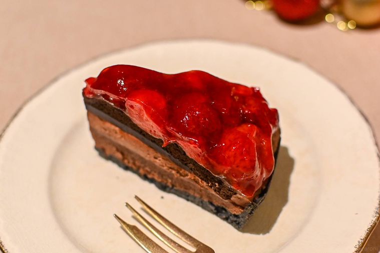 ケーキのアップ