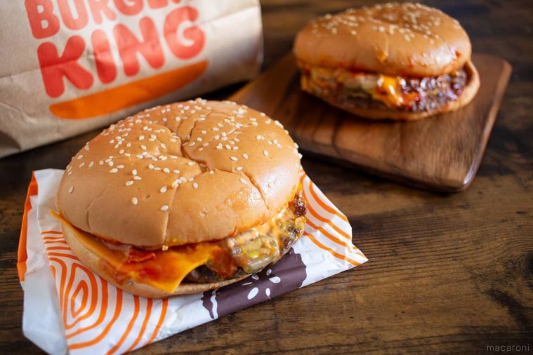バーガーキングダブルスパイシーにんにく・ガーリックバーガーとにんにく・ガーリックバーガー