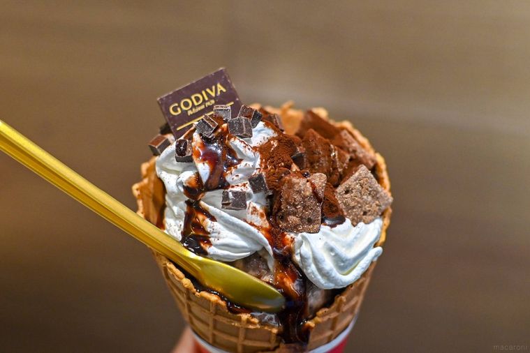 アイスのアップ