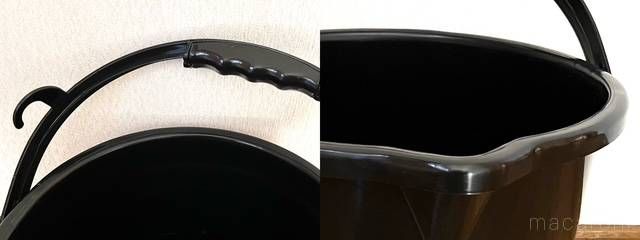 水切りが良い黒い多機能ビブバケツ