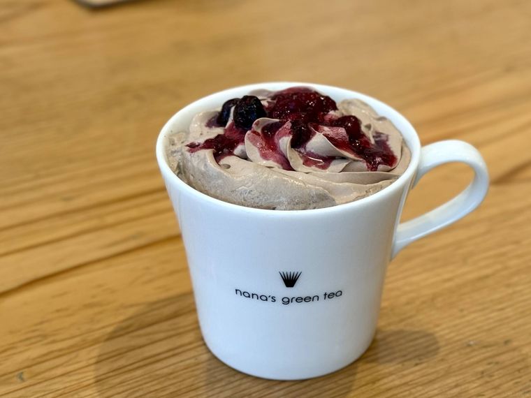 ほうじ茶ショコラベリーラテ