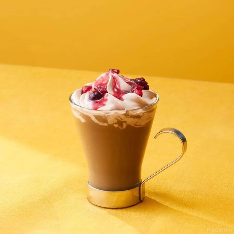 ほうじ茶ショコラベリーラテ