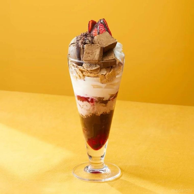 ほうじ茶ショコラベリーパフェ