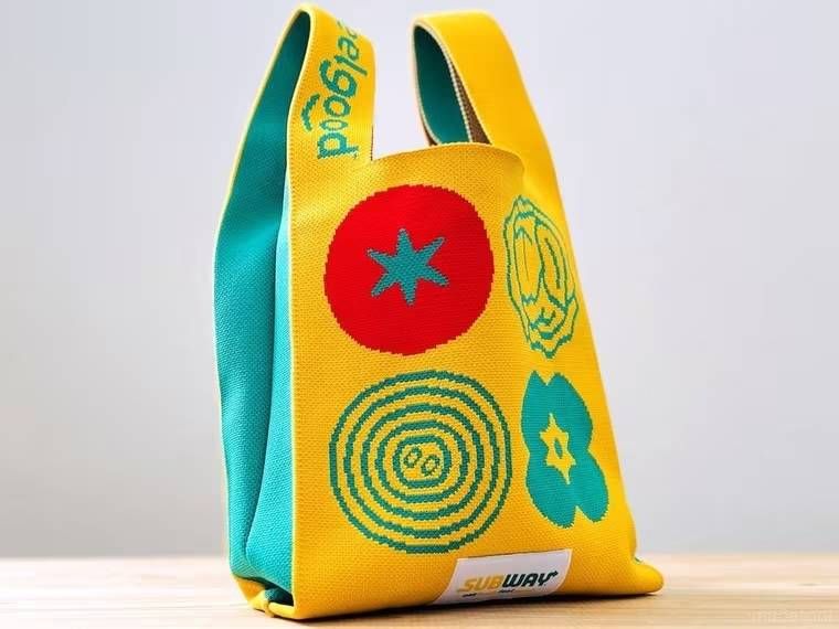 サブウェイ 2026 福袋のオリジナルニットバッグ
