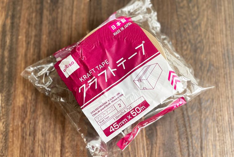 ダイソーのクラフトテープパッケージ